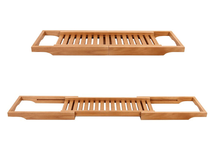 Kado Arc wooden extendable bath tray.