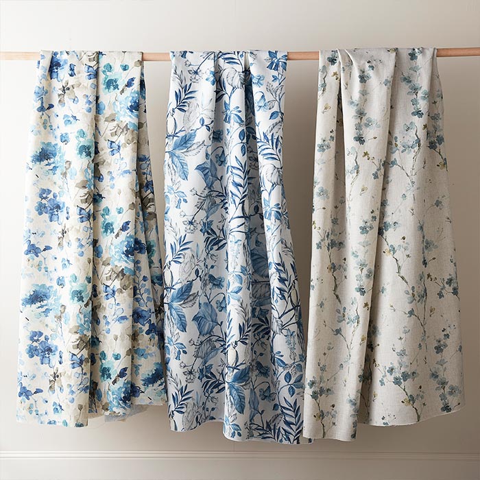 Luxaflex Printed Curtains Blue Story