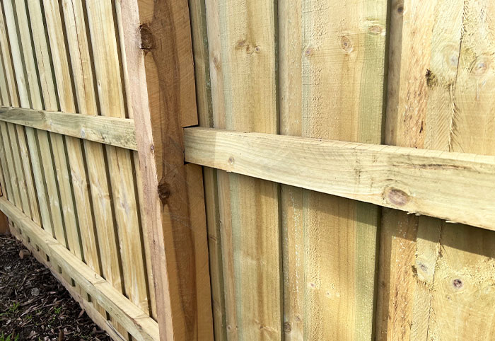 How to build a timber fence - post wedges