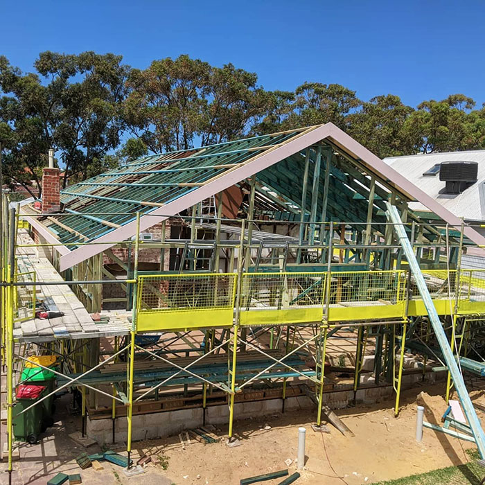Building of the new roof - Kylie Sheridan