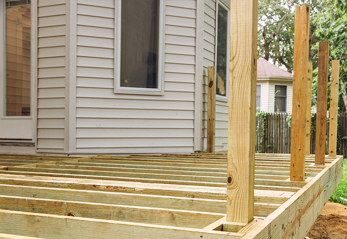 Building a timber deck