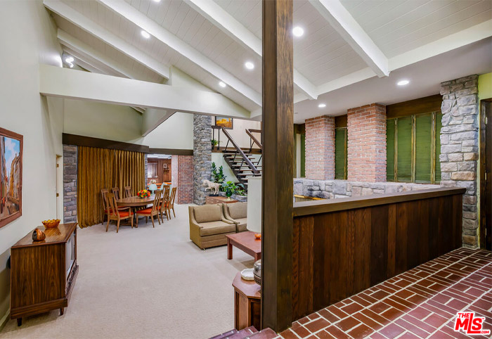 Family room of the Brady Bunch house.
