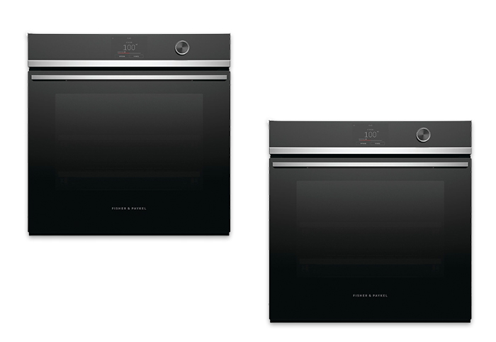 Fisher and Paykel black ovens.