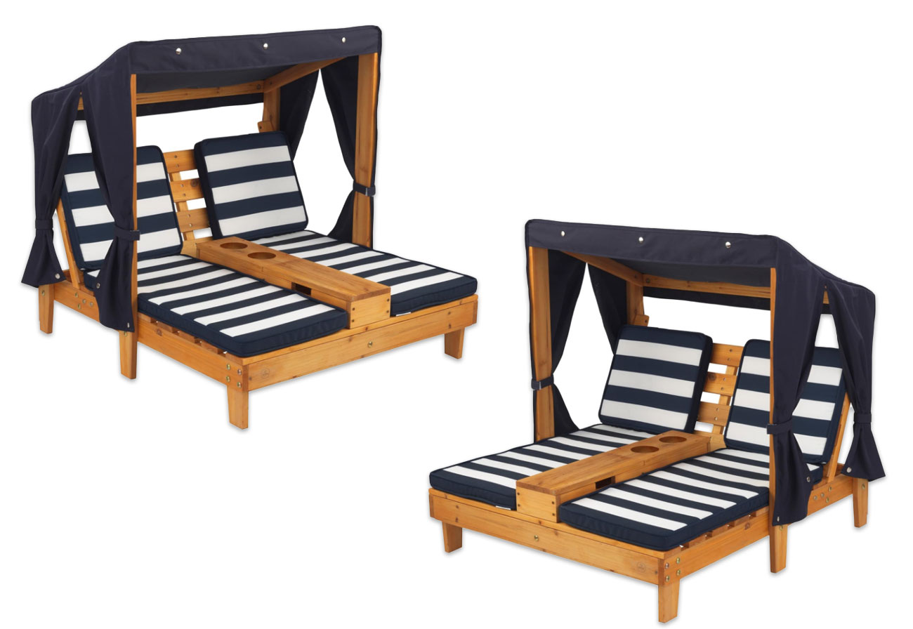 Kids' double outdoor lounge chair.