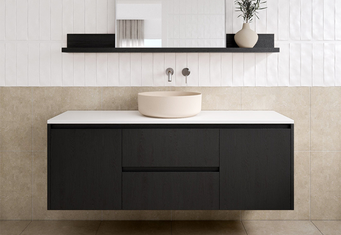 ABI Interiors Black Bathroom Vanity