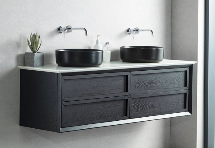 Schots Penley Black Vanity for Bathroom