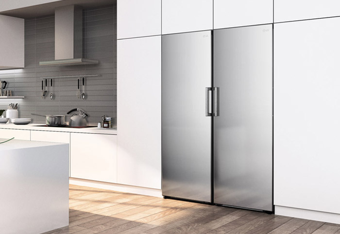 LG Objet Fridge In Silver