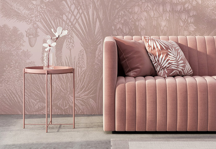 Grafico Banana Palms Dusty Pink 