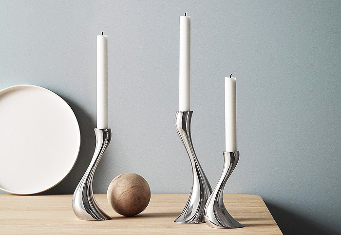 Georg Jensen Cobra Candlesticks