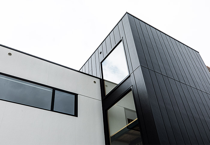 James Hardie exterior cladding on a modern home