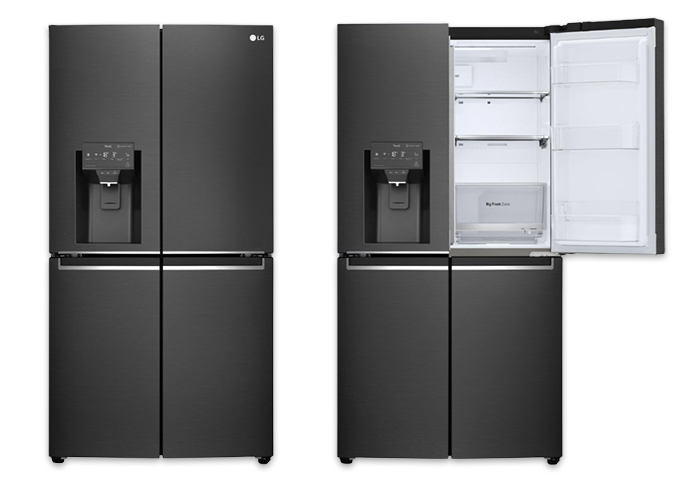 LG Matte Black French Door Fridge