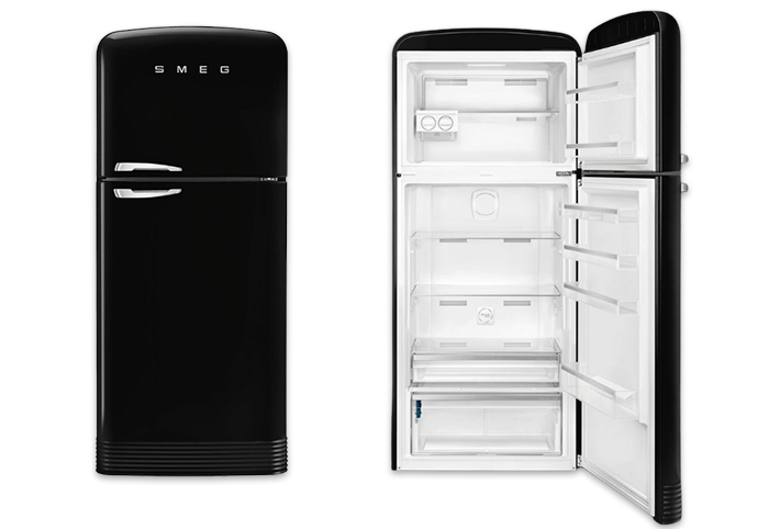 smeg Fab 50s524L Black Fridge