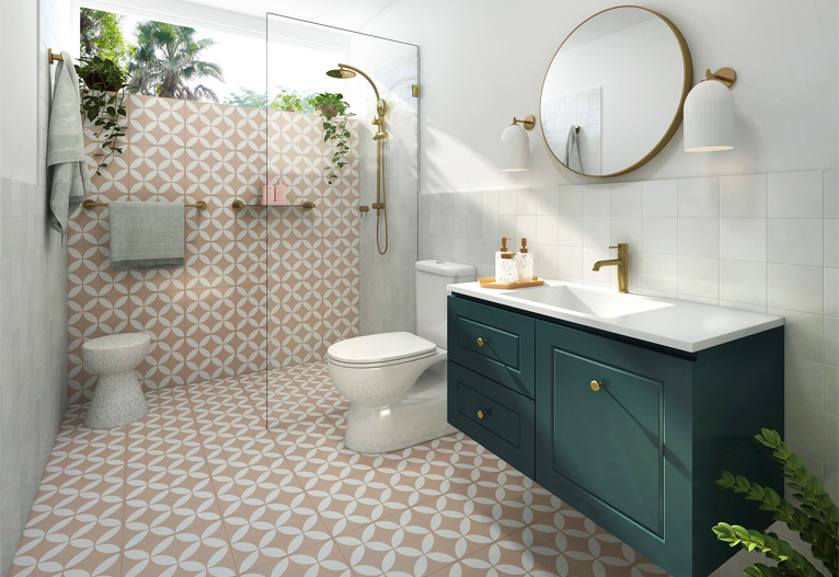 Vintage-style bathroom