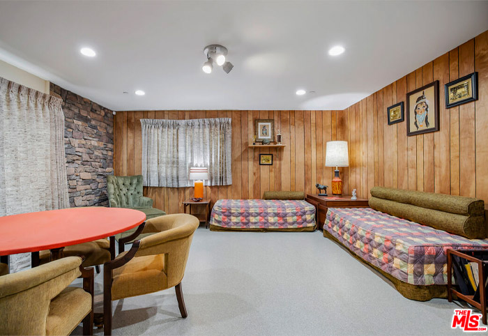 Living room of the Brady Bunch home.