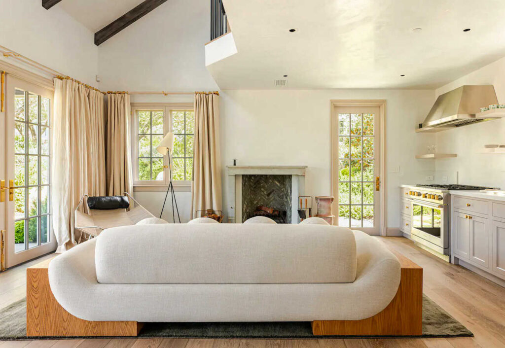 Gwyneth Paltrow's guesthouse living room. 