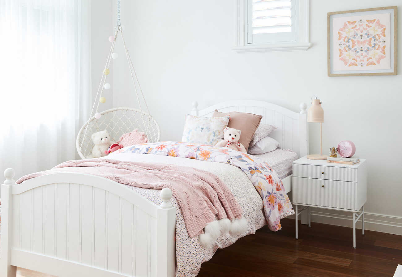 A child's bedroom with good feng shui.