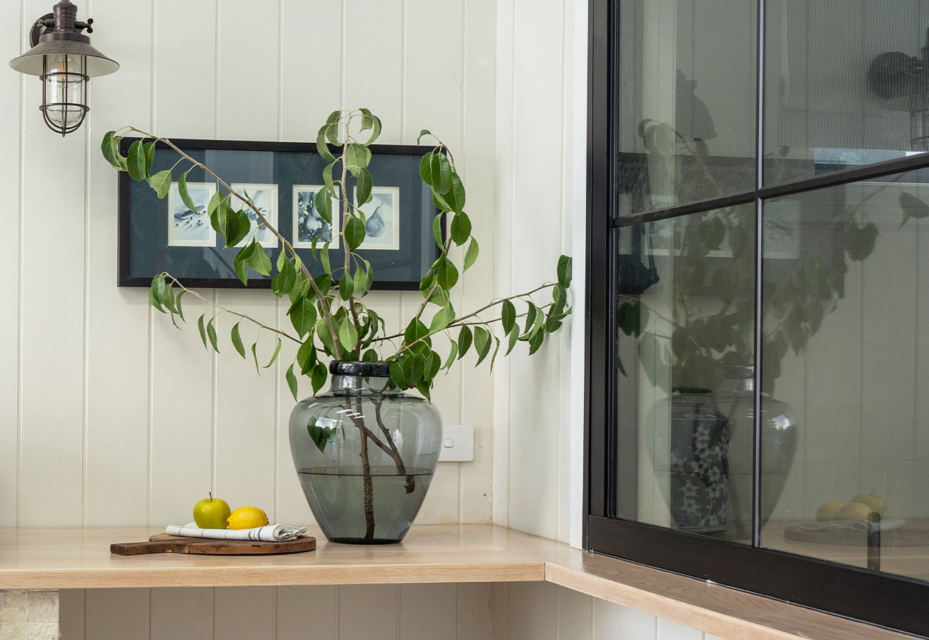 Kaboodle benchtop in alfresco area of a house.