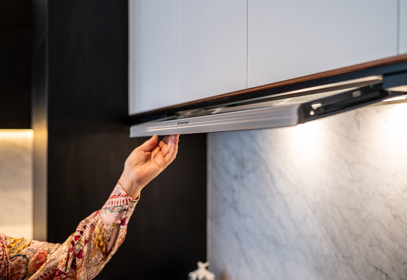 Kleenmaid rangehood in the Making HOME kitchen.