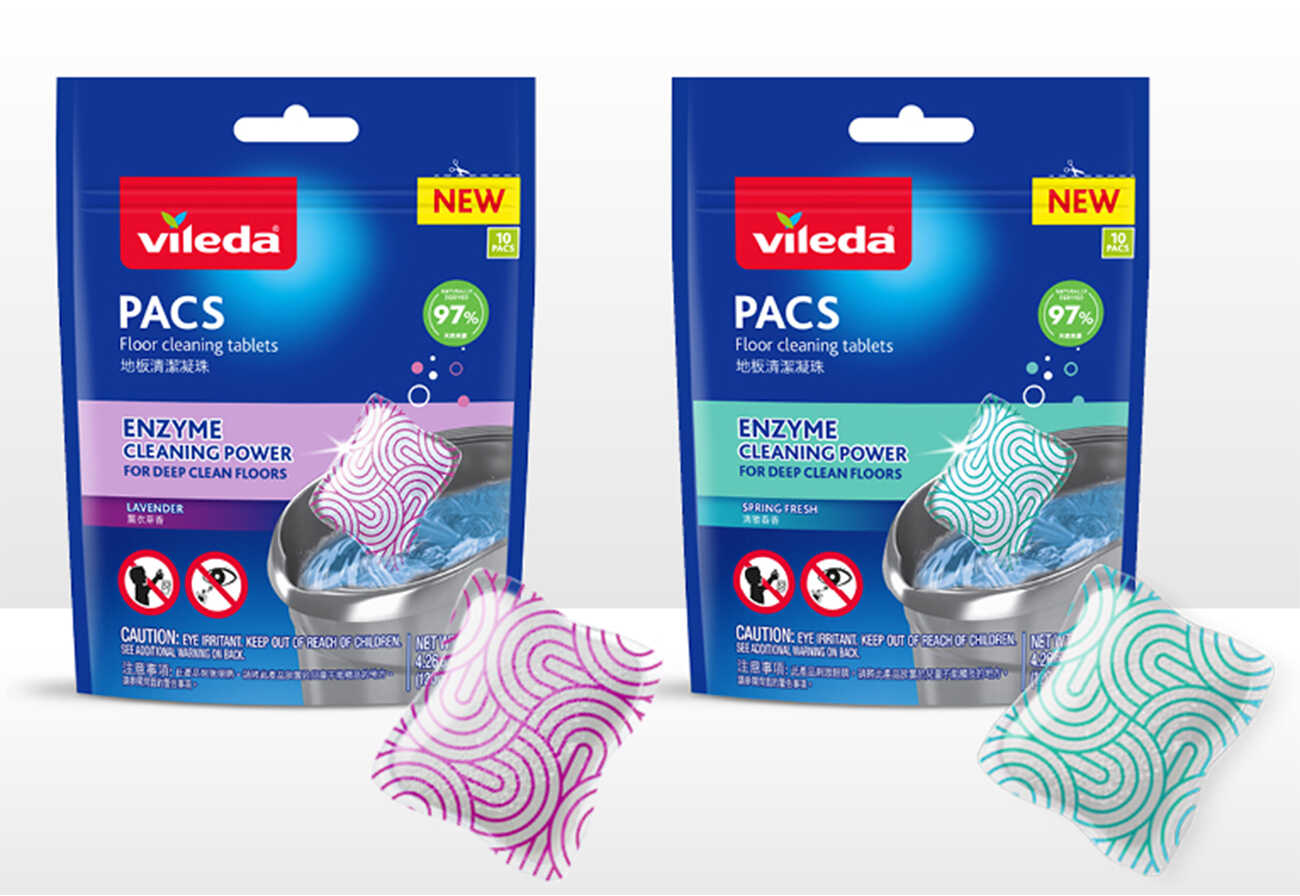 Vileda PACS cleaning products.