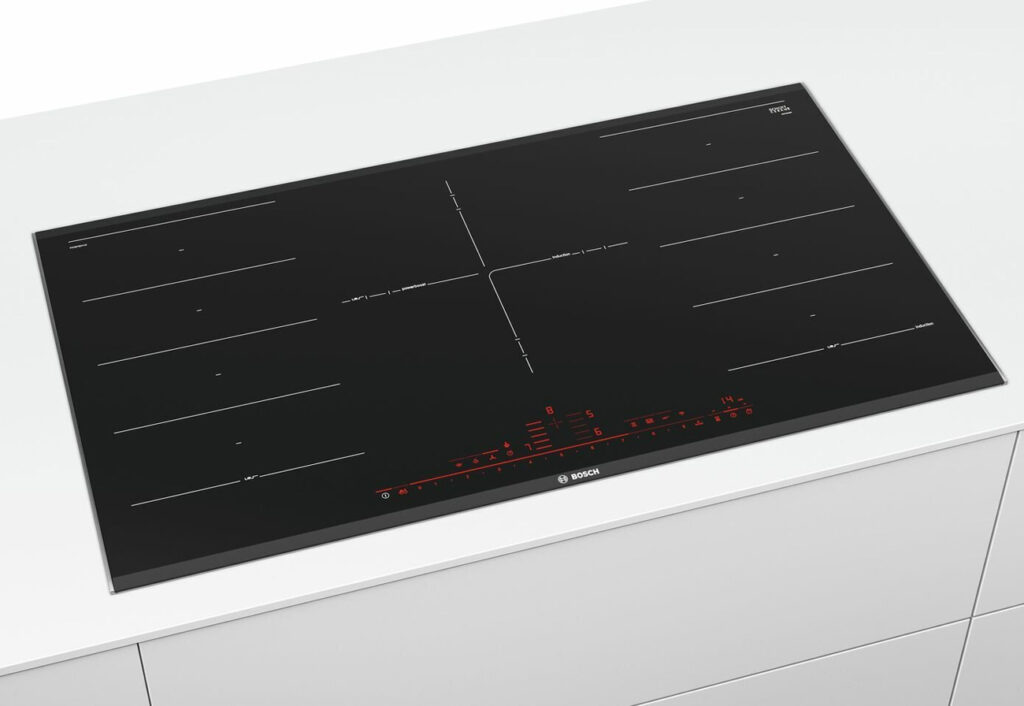 Bosch Serie 8 90cm Flex induction Cooktop.