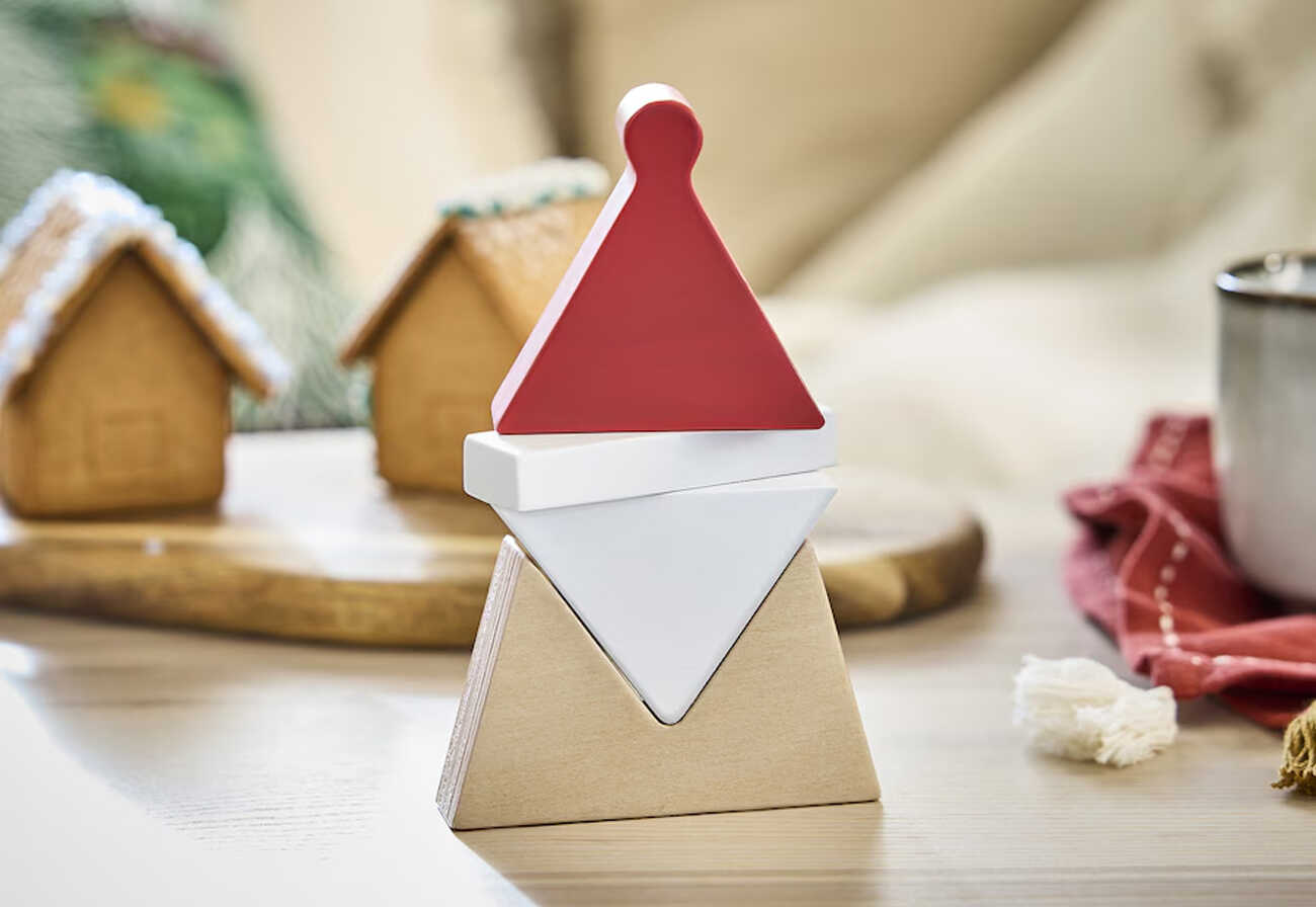 Plywood santa decoration.