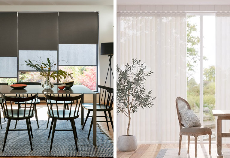 TUISS roller blinds and privacy sheers.