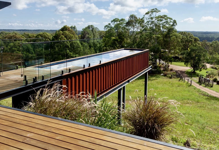 Shipping container pool in Queensland, Australia.