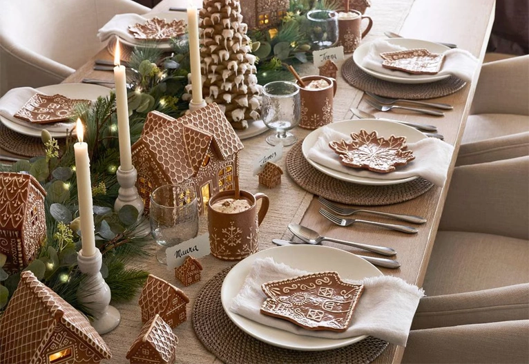 Pottery Barn Australia Christmas tableware.