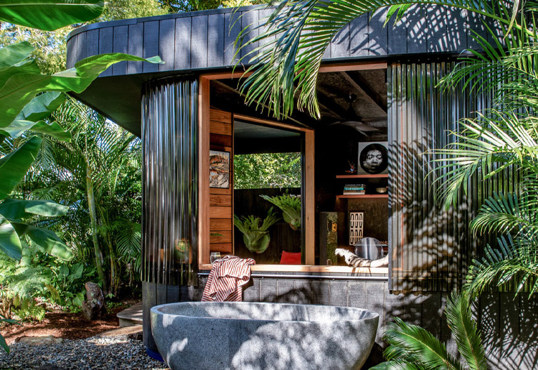 Backyard Retreat in Mullumbimby NSW.