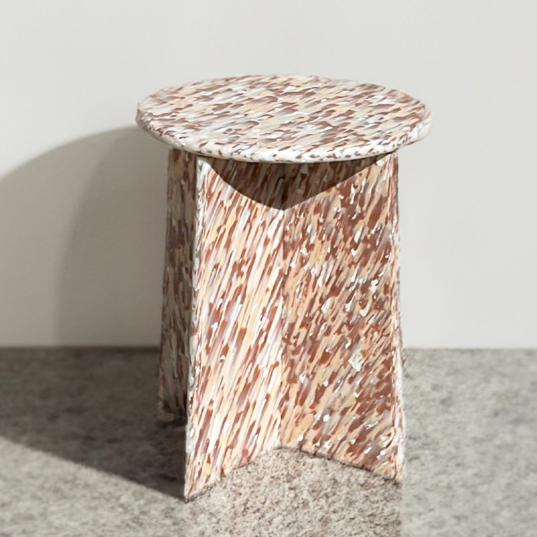 Regen recycled plastic stool.