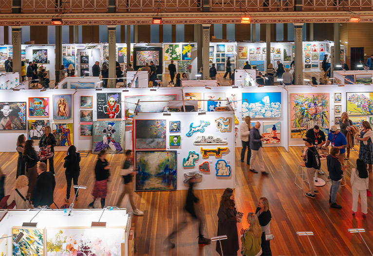 The Affordable Art Fair in Melbourne.