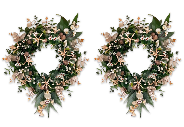 Wattle And Twig Billabong Song Native Australian Christmas Wreath.