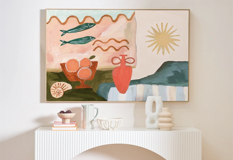 Mediterranean Haze wall art.