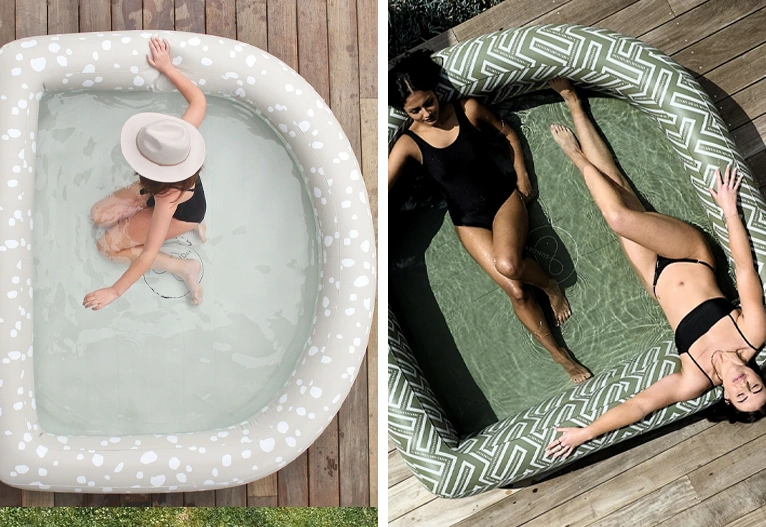 And Sunday designer arched paddling pools.