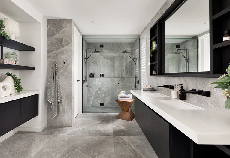 Metricon modern contemporary bathroom.