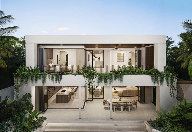 Metricon home facade.