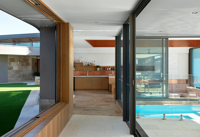 Newport residence interior.